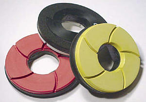 Natural Stone Wheels in 5" (125 mm) Pro Edge Snail-Lock Resin Bond Disc