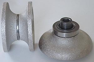 Brazed Grinding Wheels for Portable Rotors  Marble: Position 3,